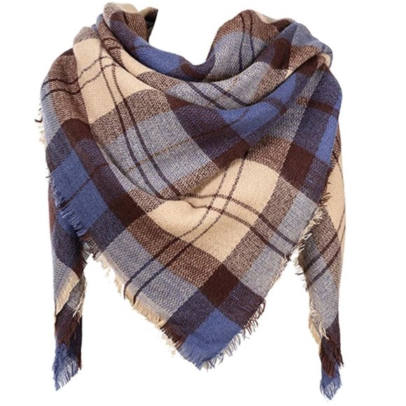 Accessories - NWT Oversized Tartan Plaid Cashmere Blanket Scarf.